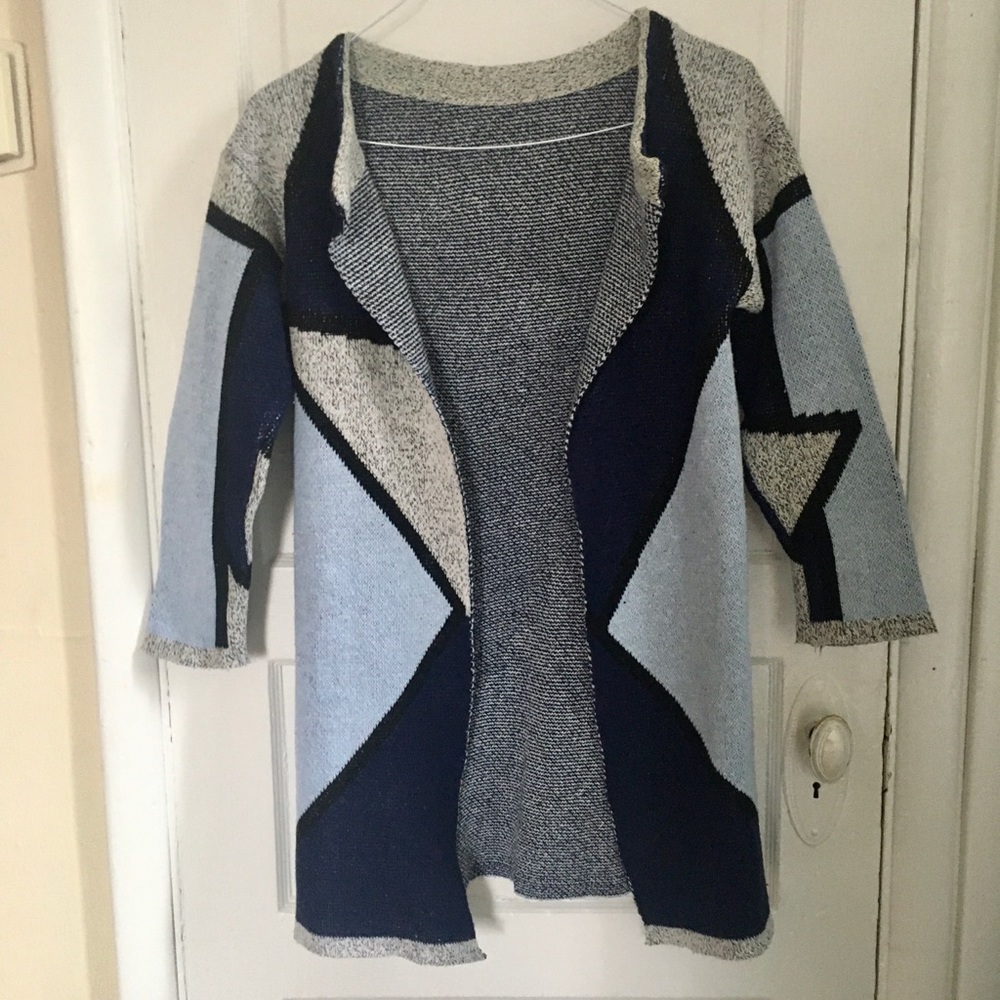 Vintage Duster // Cardigan // Abstract Coat